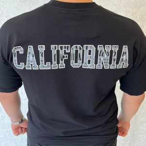 California Baskılı Erkek Tişört